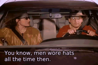 You know, men wore hats all the time then. - The Parking Space