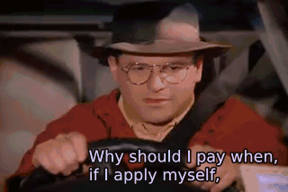 Why should I pay when, if I apply myself, - The Parking Space